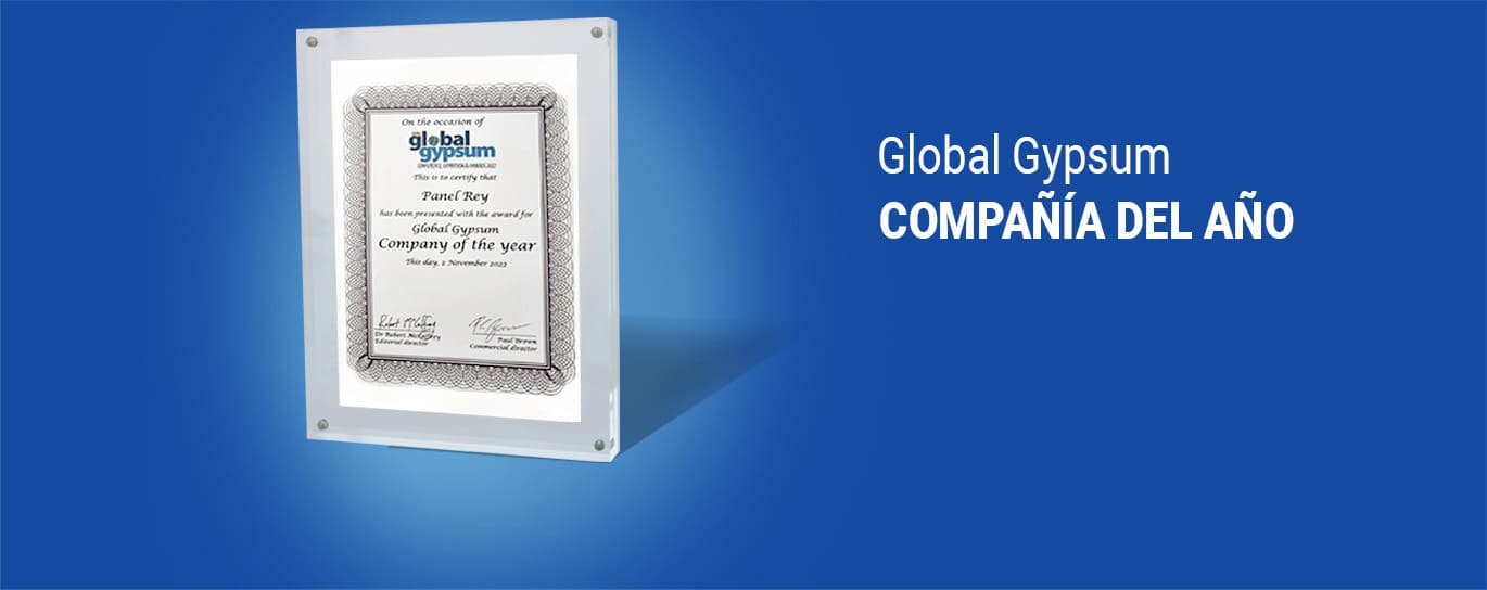 NUEVAMENTE RECIBIMOS EL PREMIO A LA MEJOR EMPRESA DEL AÑO 2022 | GLOBAL GYPSUM